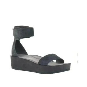 NAKED FEET RENZI in SOFT GREY Wedge Sandals